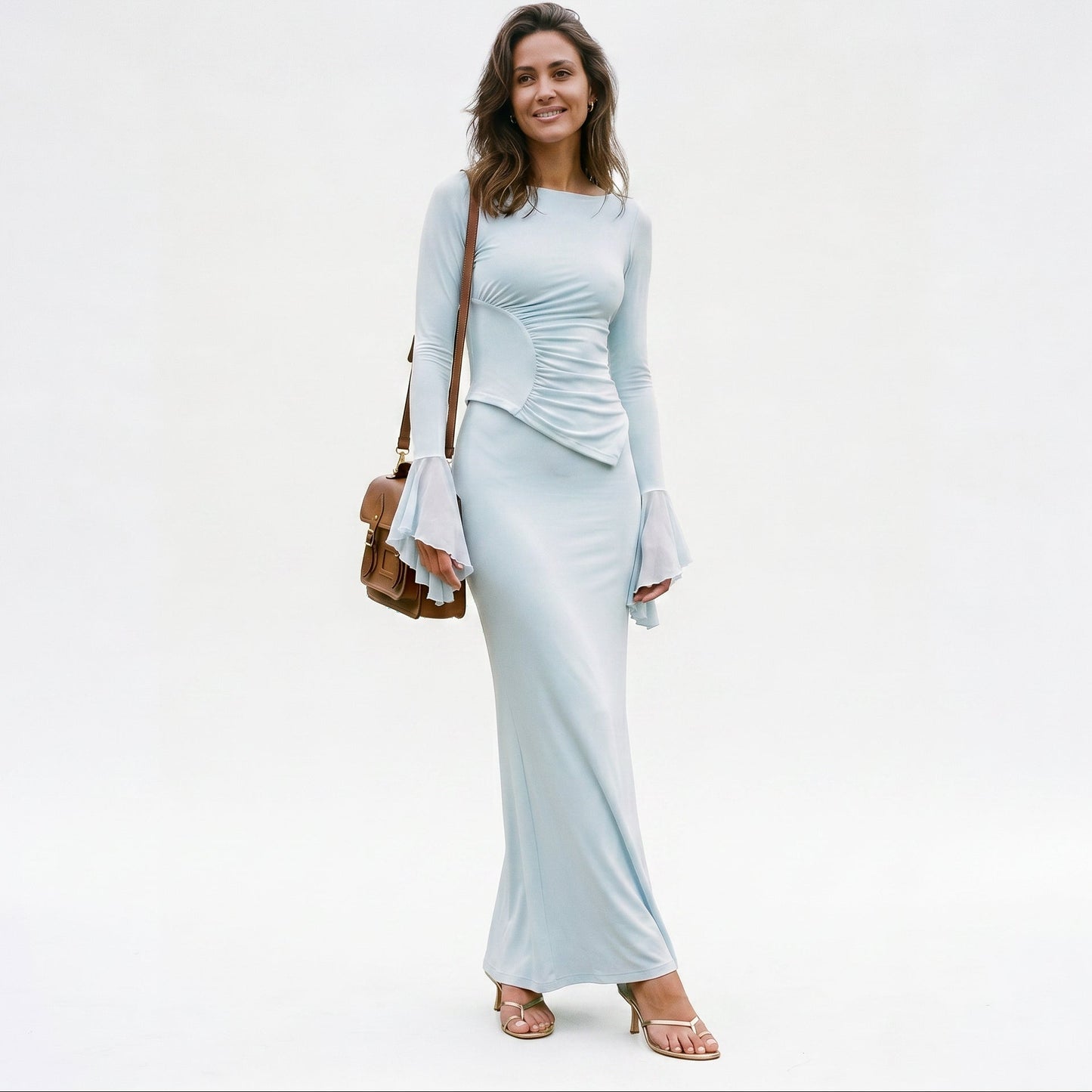 Ceres - Elegant Long Sleeve Maxi Dress for Women