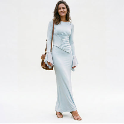 Ceres - Elegant Long Sleeve Maxi Dress for Women