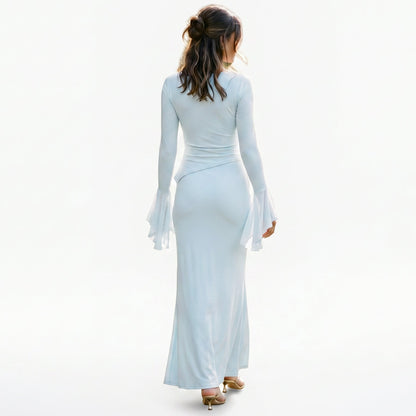 Ceres - Elegant Long Sleeve Maxi Dress for Women