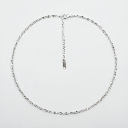 Chained – Minimalist Sterling Silver Necklace