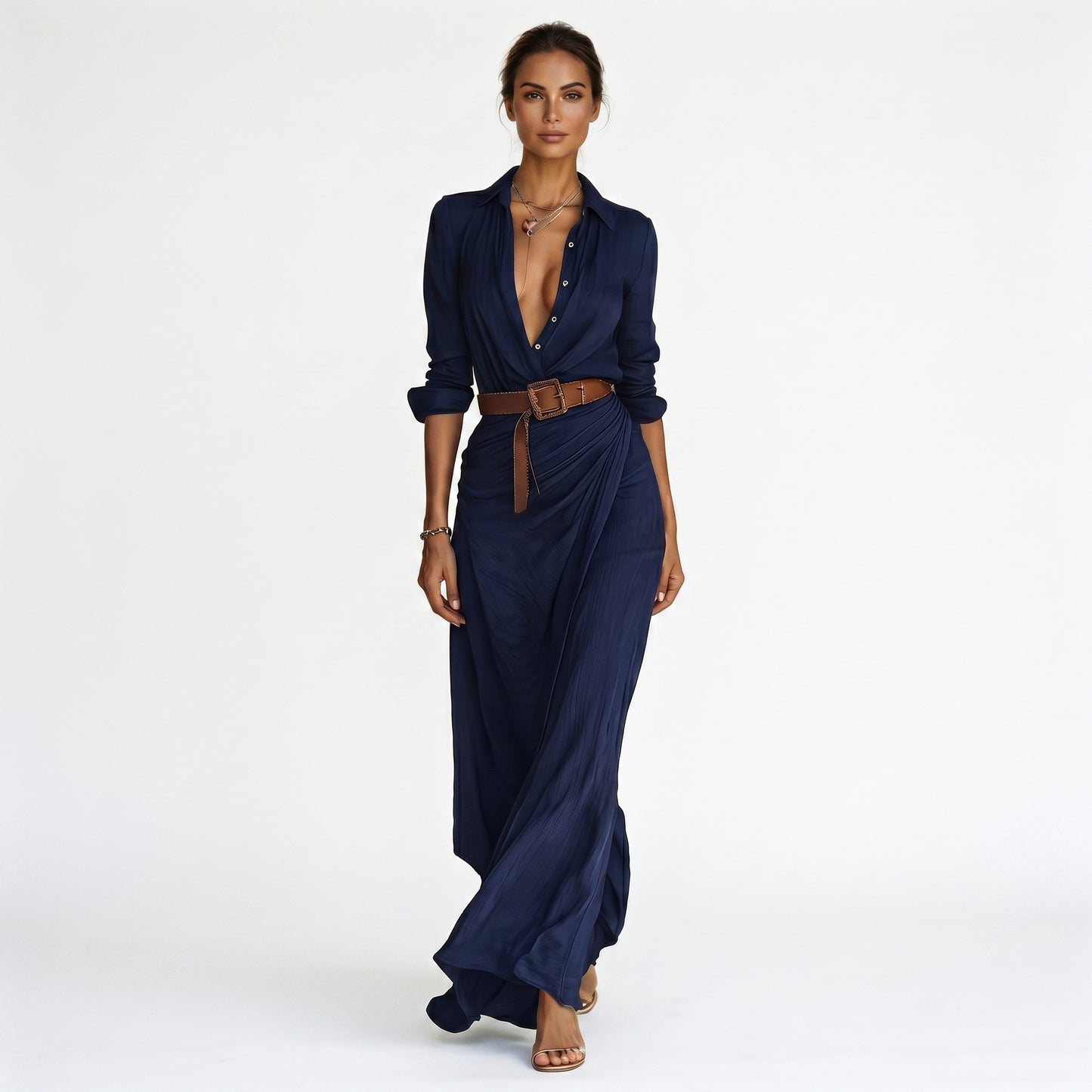 Charlotte - Elegant Long Sleeve Maxi Dress for Women DONE 06-20-2026