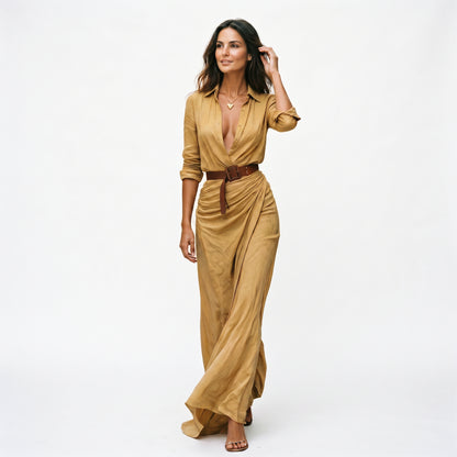 Charlotte - Elegant Long Sleeve Maxi Dress for Women DONE 06-20-2026