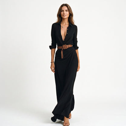 Charlotte - Elegant Long Sleeve Maxi Dress for Women DONE 06-20-2026
