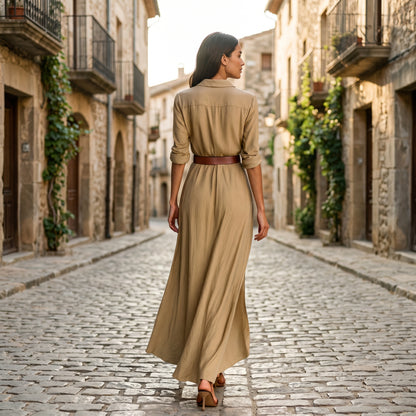 Charlotte - Elegant Long Sleeve Maxi Dress for Women DONE 06-20-2026