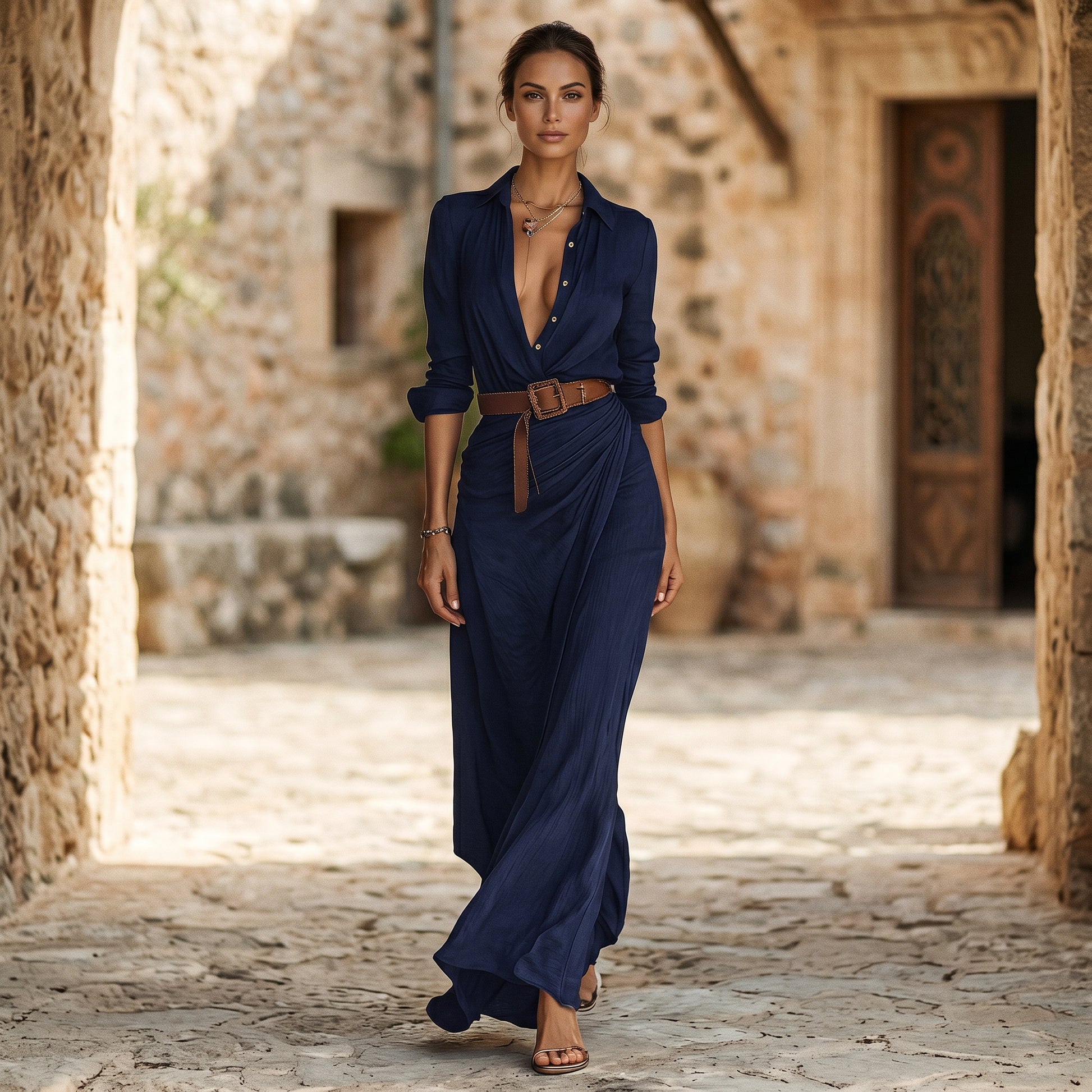 Charlotte - Elegant Long Sleeve Maxi Dress for Women DONE 06-20-2026