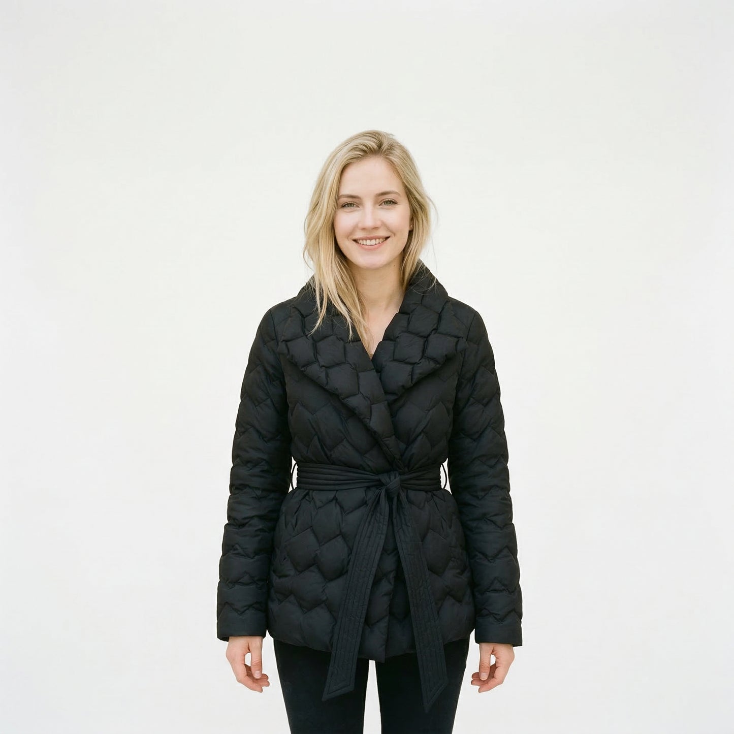 Chic Quilted Down Coat for Women