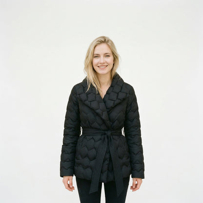 Chic Quilted Down Coat for Women