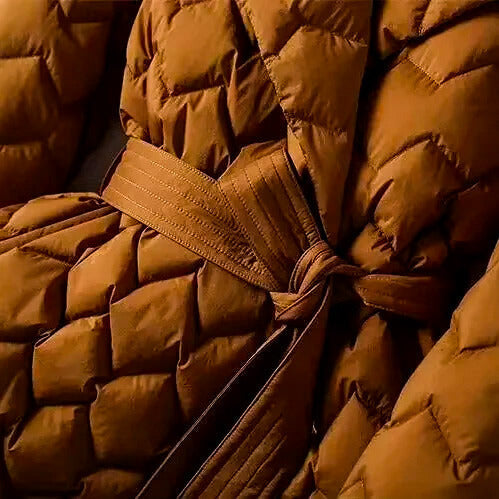 Chic Quilted Down Coat for Women 5