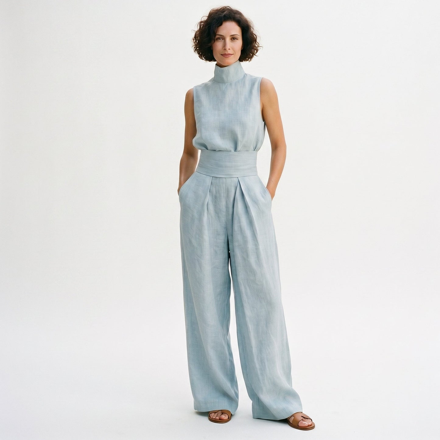 Chloe - Effortless Minimalist Cotton Linen Blouse Set DONE 05-15-2026