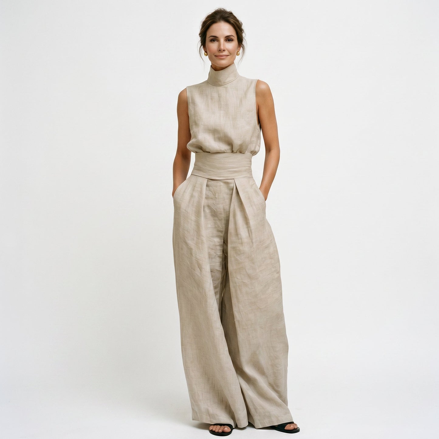 Chloe - Effortless Minimalist Cotton Linen Blouse Set DONE 05-15-2026