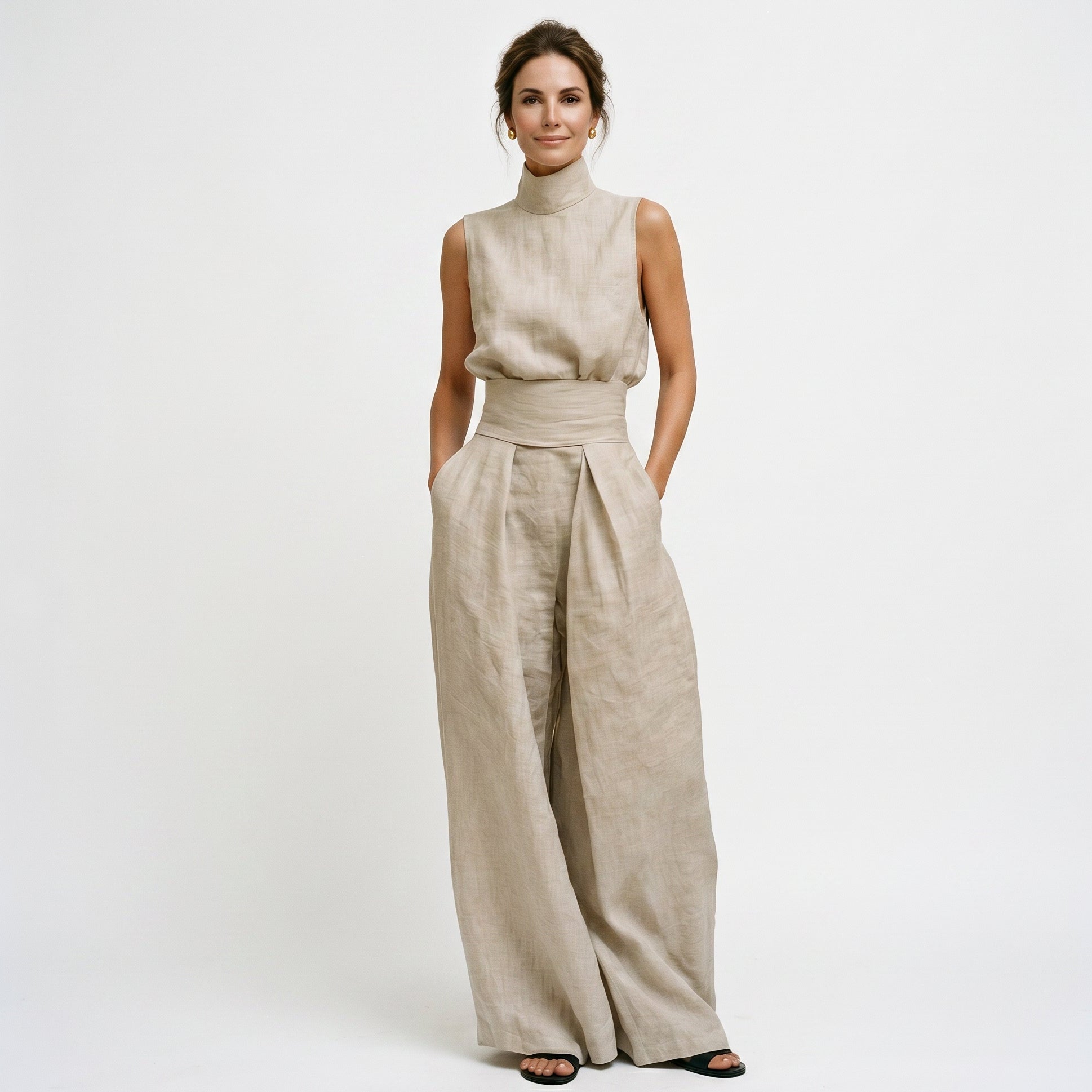 Chloe - Effortless Minimalist Cotton Linen Blouse Set DONE 05-15-2026