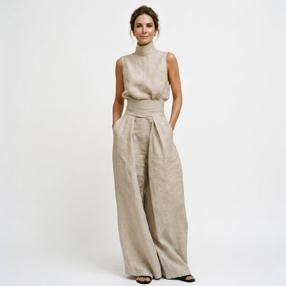 Chloe - Effortless Minimalist Cotton Linen Blouse Set DONE 05-15-2026