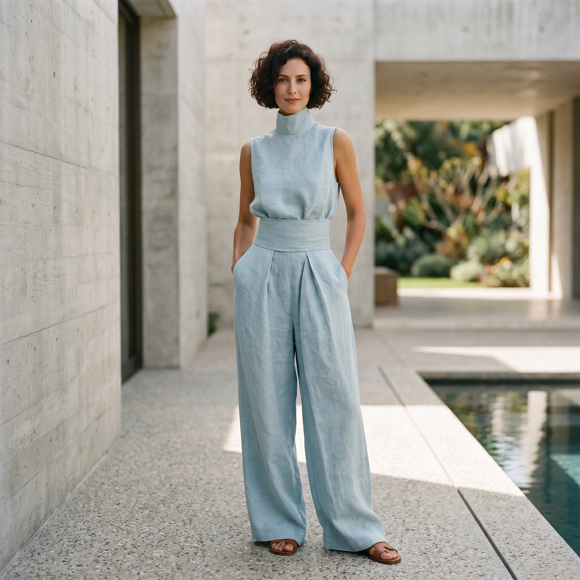 Chloe - Effortless Minimalist Cotton Linen Blouse Set DONE 05-15-2026