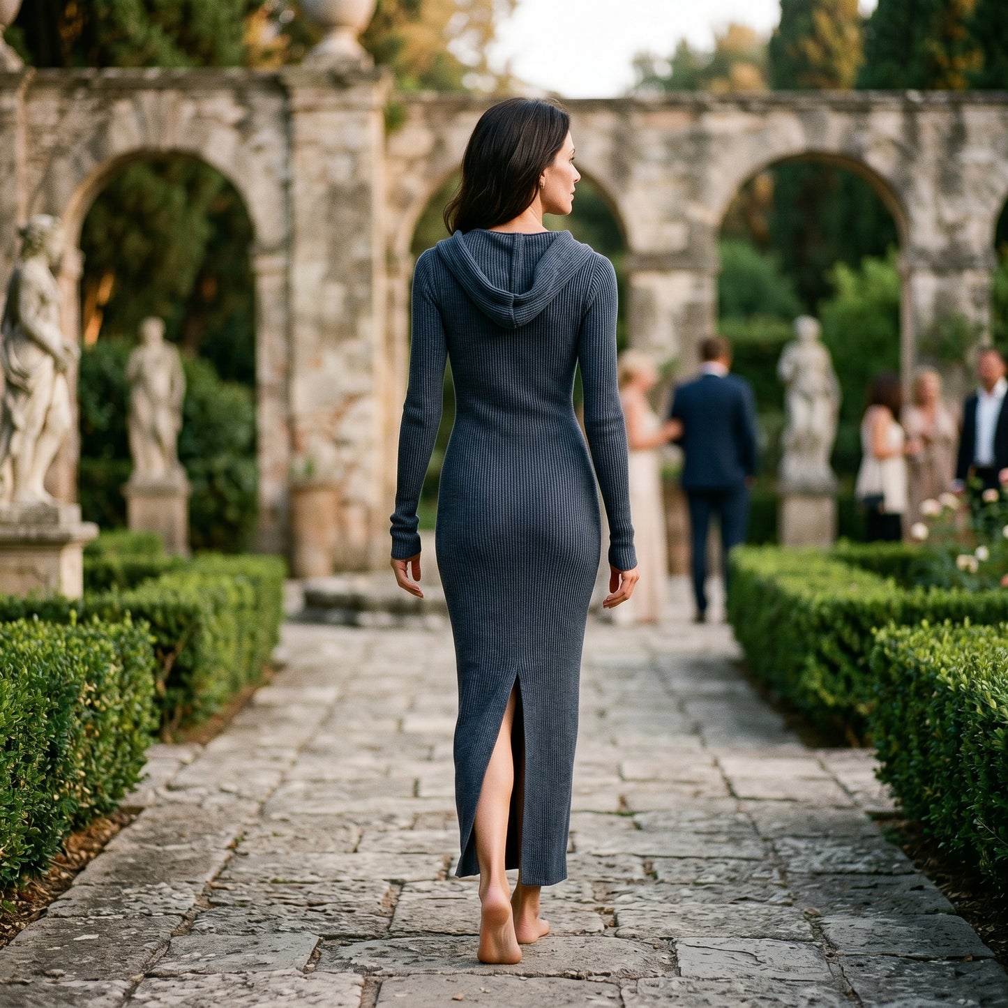 Claire - Cozy Hooded Women's Maxi Dress DONE 05-15-2026