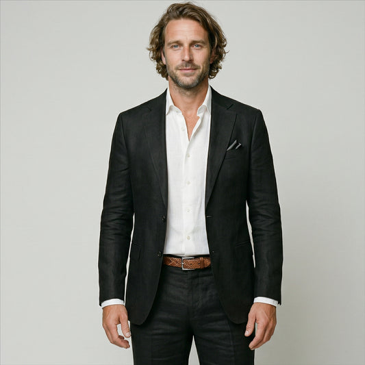 Classic Men's Blazer Jacket - Tailored Fit Sport Coat for Formal and Casual Wear
