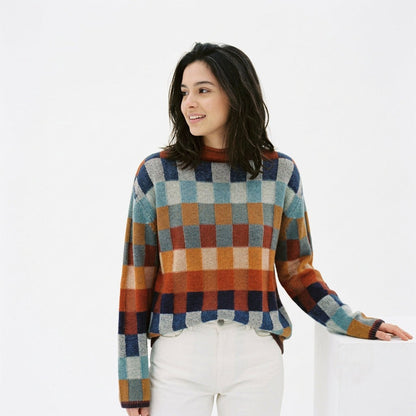 Cozy Multicolored Women's Sweater