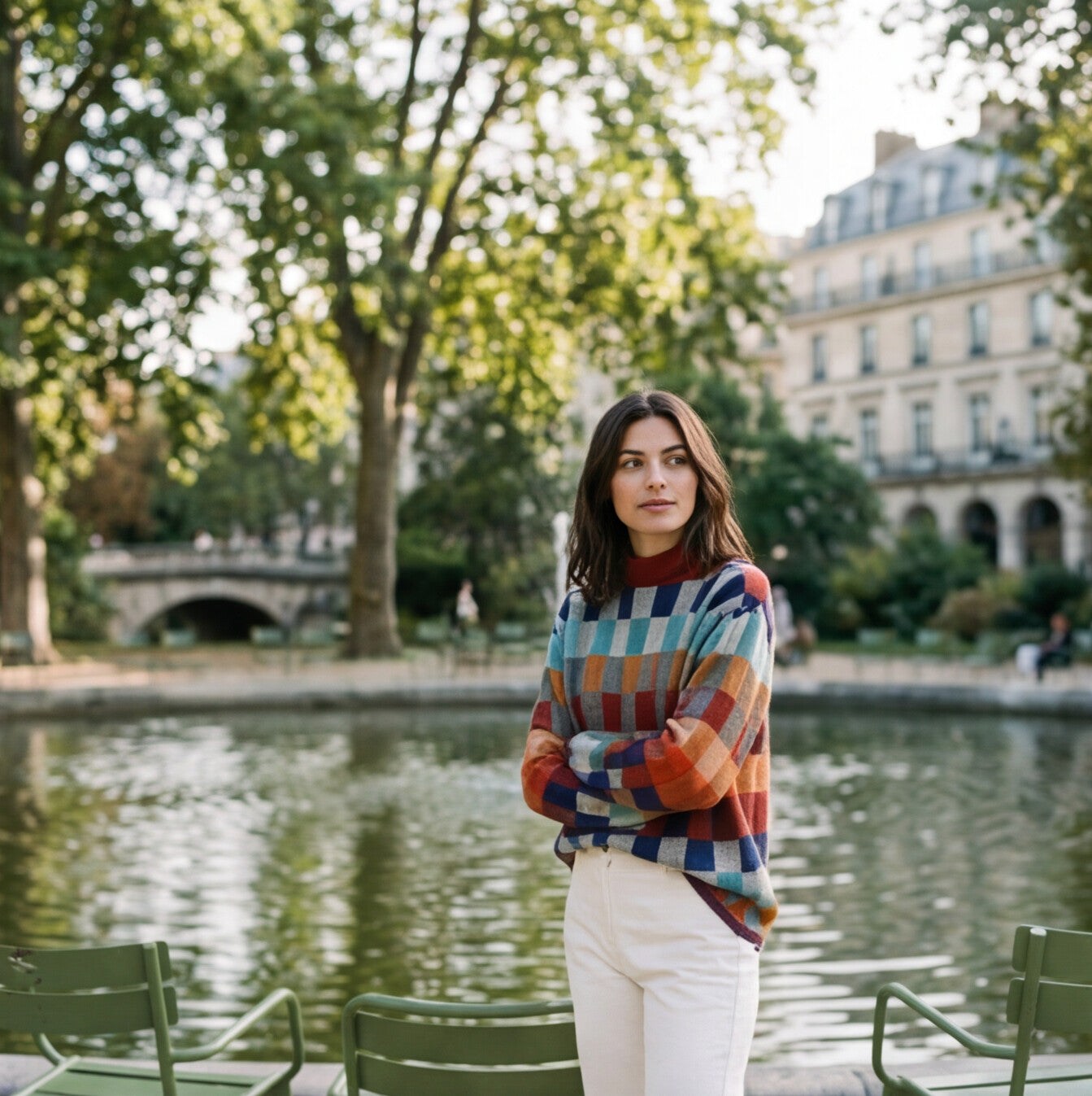 Cozy Multicolored Women's Sweater