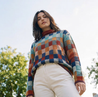Cozy Multicolored Women's Sweater
