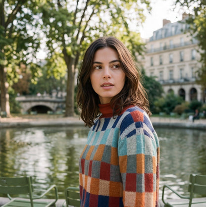 Cozy Multicolored Women's Sweater