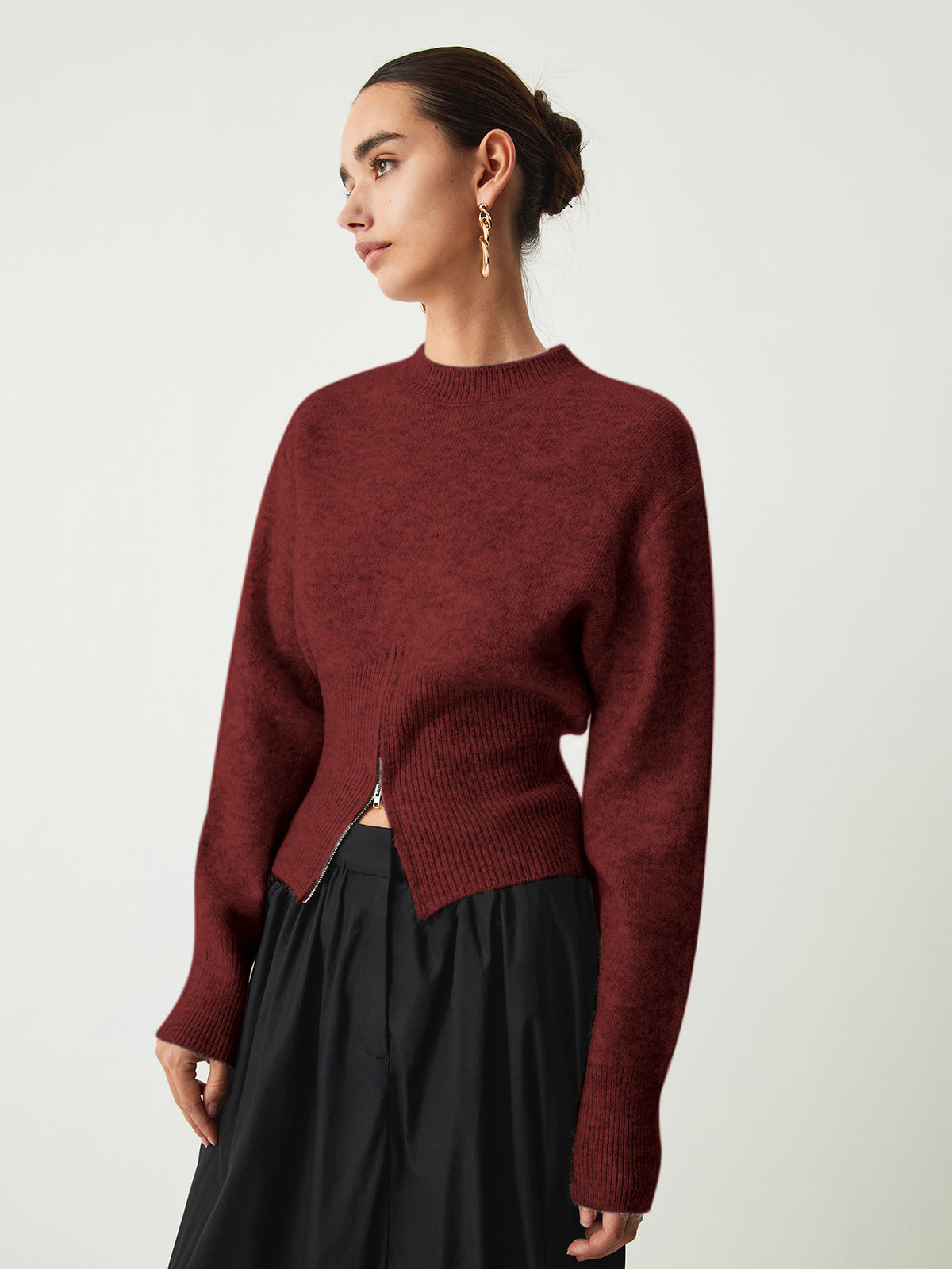Cozy Half Zip Sweater for Men - Soft and Warm Winter Layering 9
