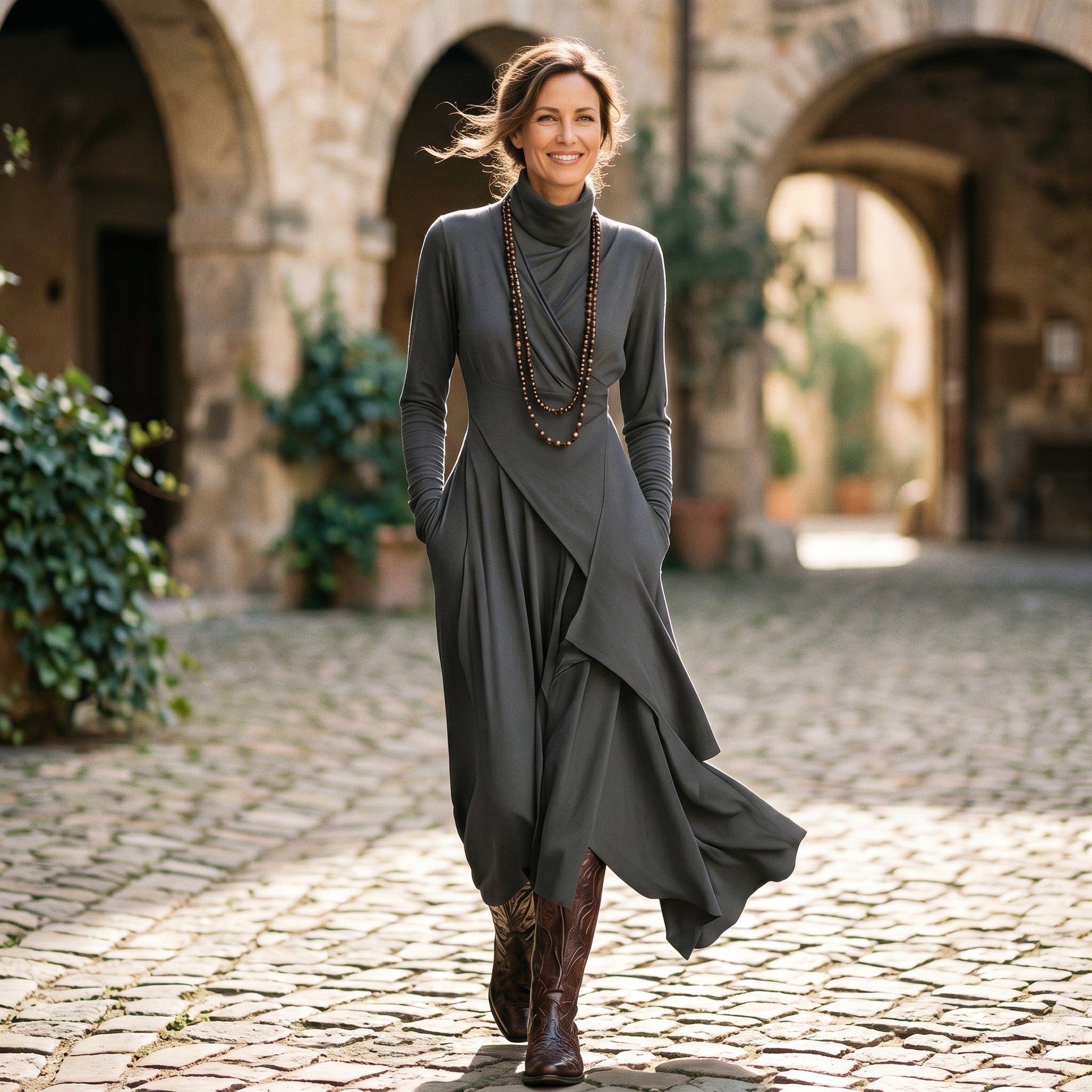 Daphne - Elegant Long Sleeve Maxi Dress for Women DONE 05-15-2026