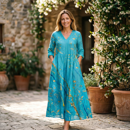 Edith - Flowy Floral Women's Summer Maxi Dress