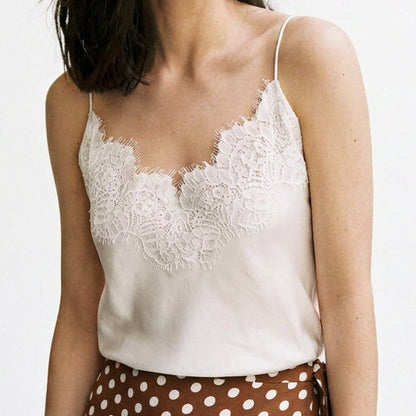 Eleanor - Elegant Lace Camisole Top