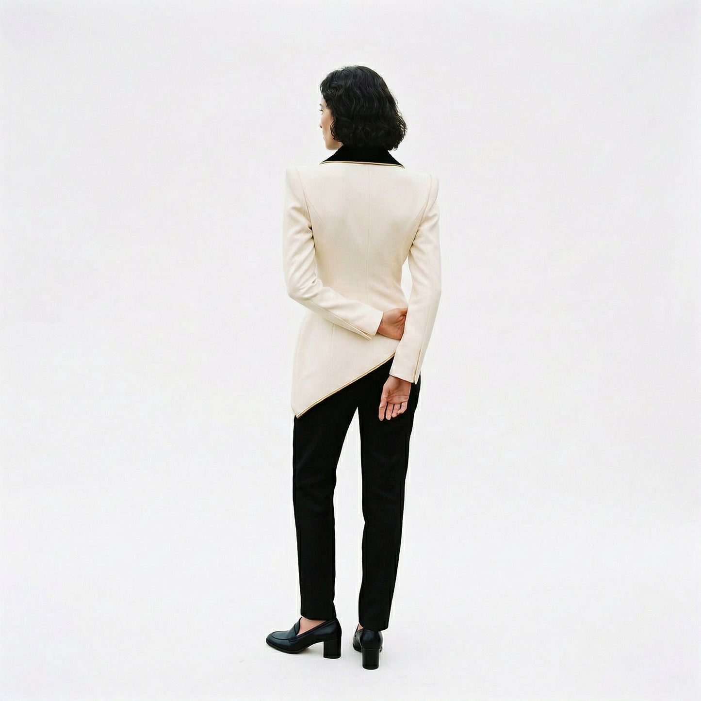 Elegant Asymmetrical Blazer for Sophisticated Outings