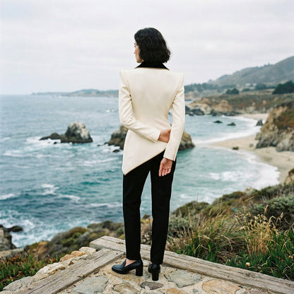Elegant Asymmetrical Blazer for Sophisticated Outings