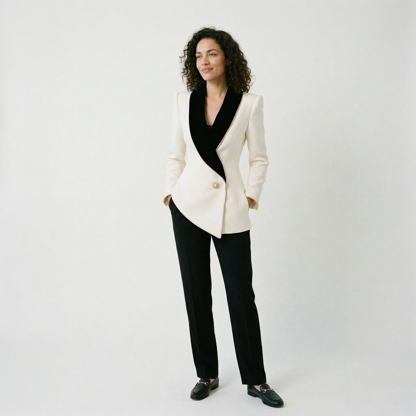 Elegant Asymmetrical Blazer for Sophisticated Outings