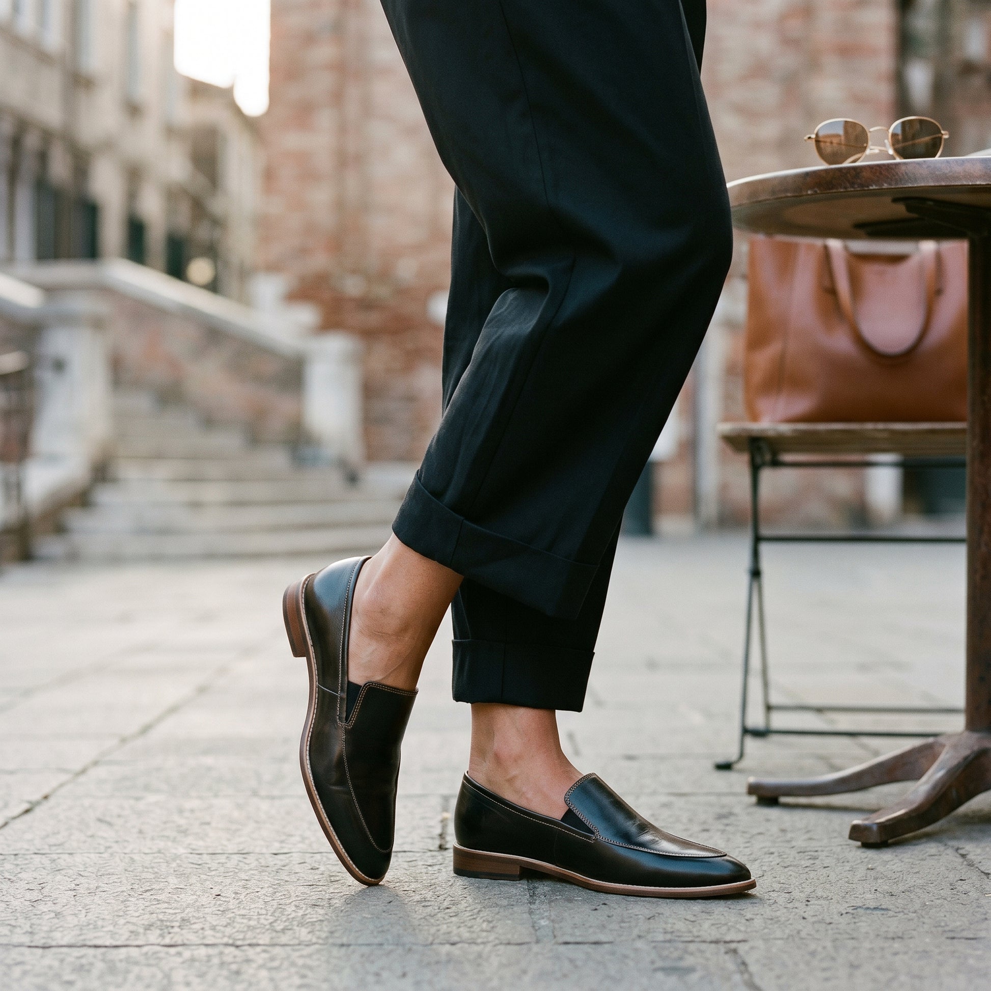 Elegant Black Loafers for Women