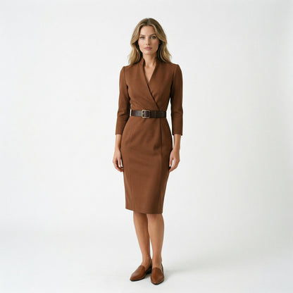 Elegant Black Sheath Dress for Women