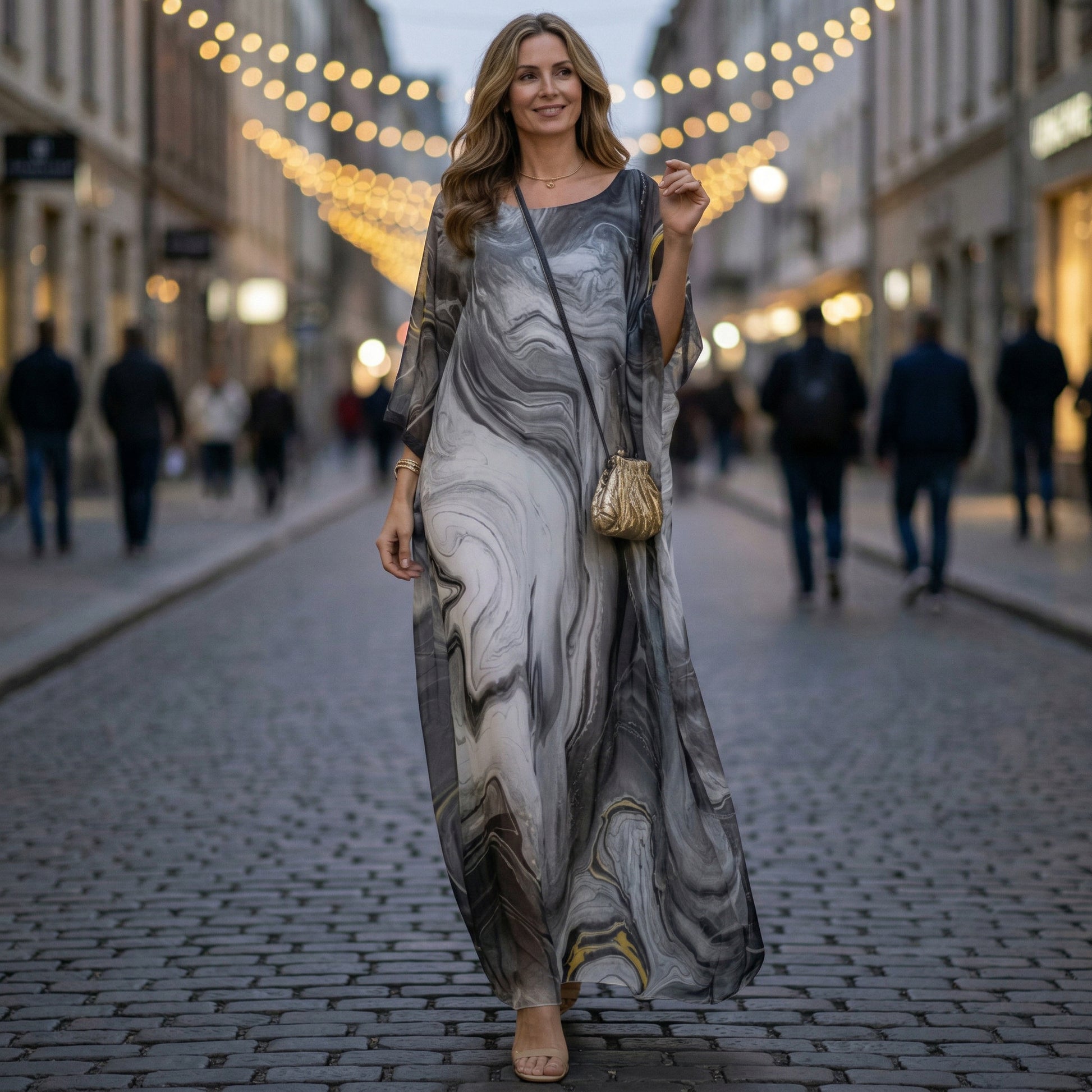 long chiffon dress woman brand Elegant Chiffon Maxi Dress for Women