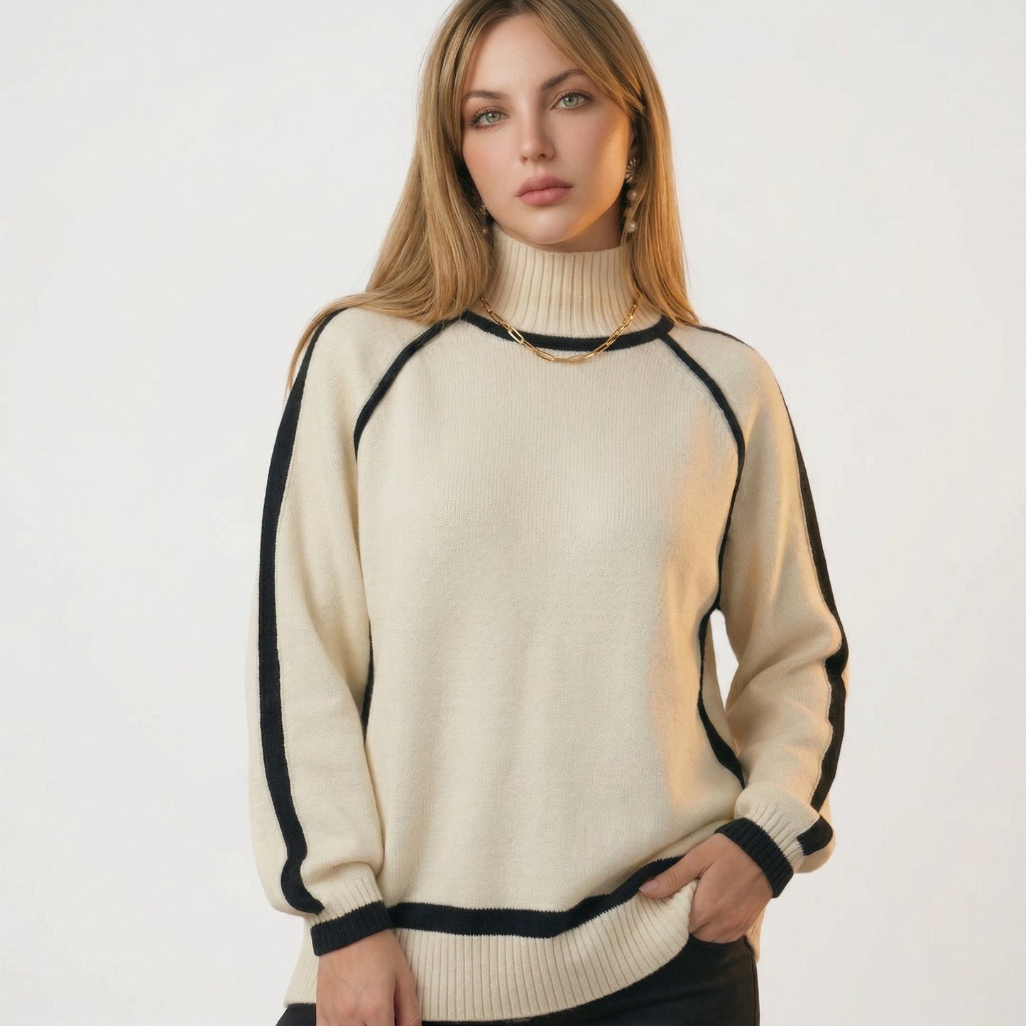 Elegant Cozy Turtleneck Sweater for Women
