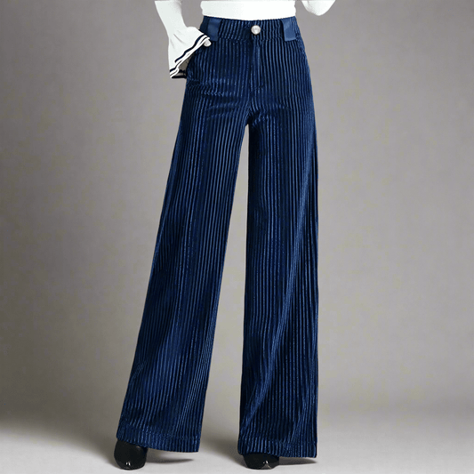 Elegant Flare Velvet Pants for Women