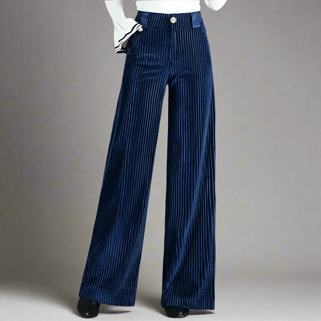 Elegant Flare Velvet Pants for Women