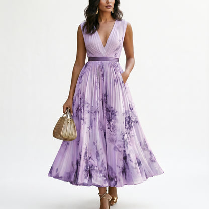Elegant Floral Long Sleeve Maxi Dress for Women DONE