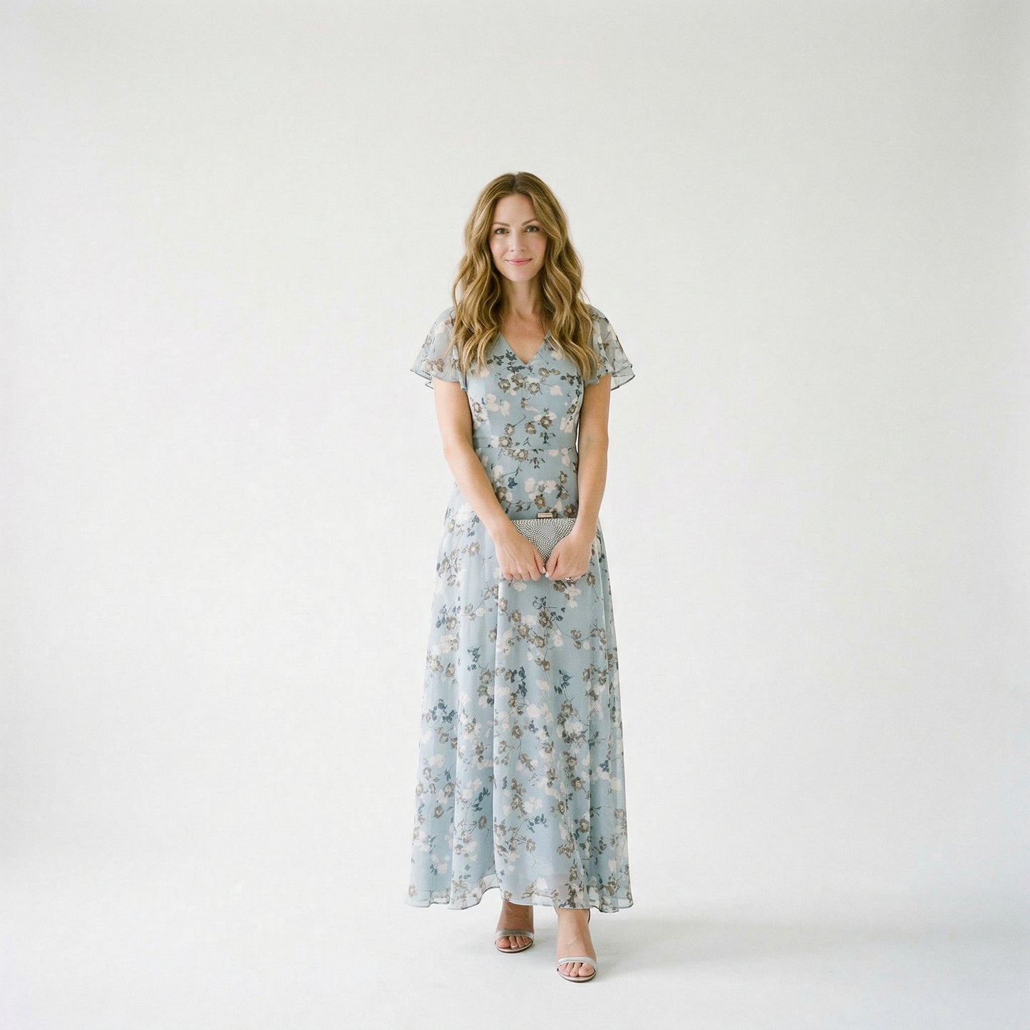 Elegant Floral Maxi Dress for Women - Lightweight Long Dress for Summer