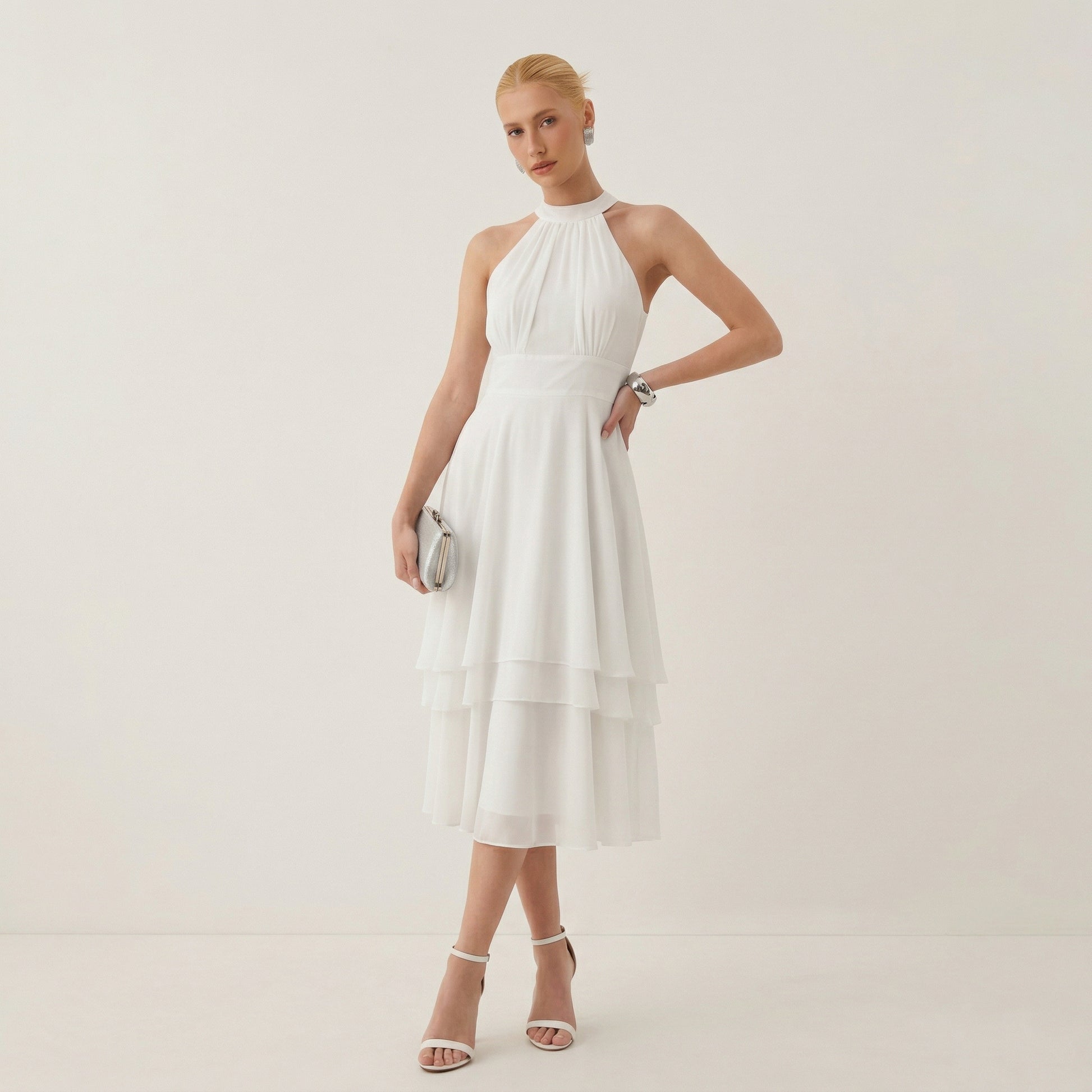 Elegant High-Low Black Cocktail Dress for Weddings and Parties