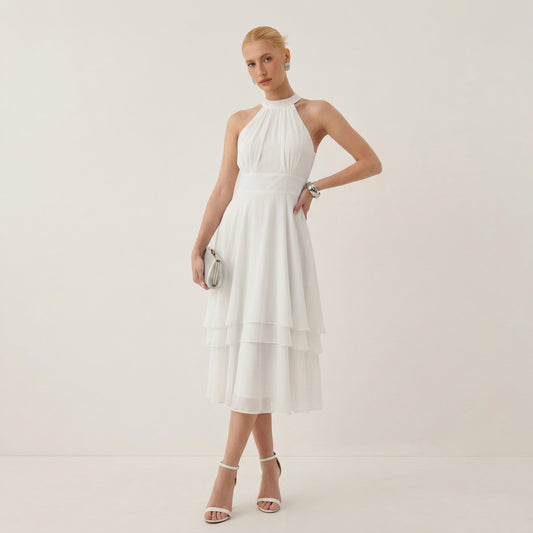 Elegant High-Low Black Cocktail Dress for Weddings and Parties