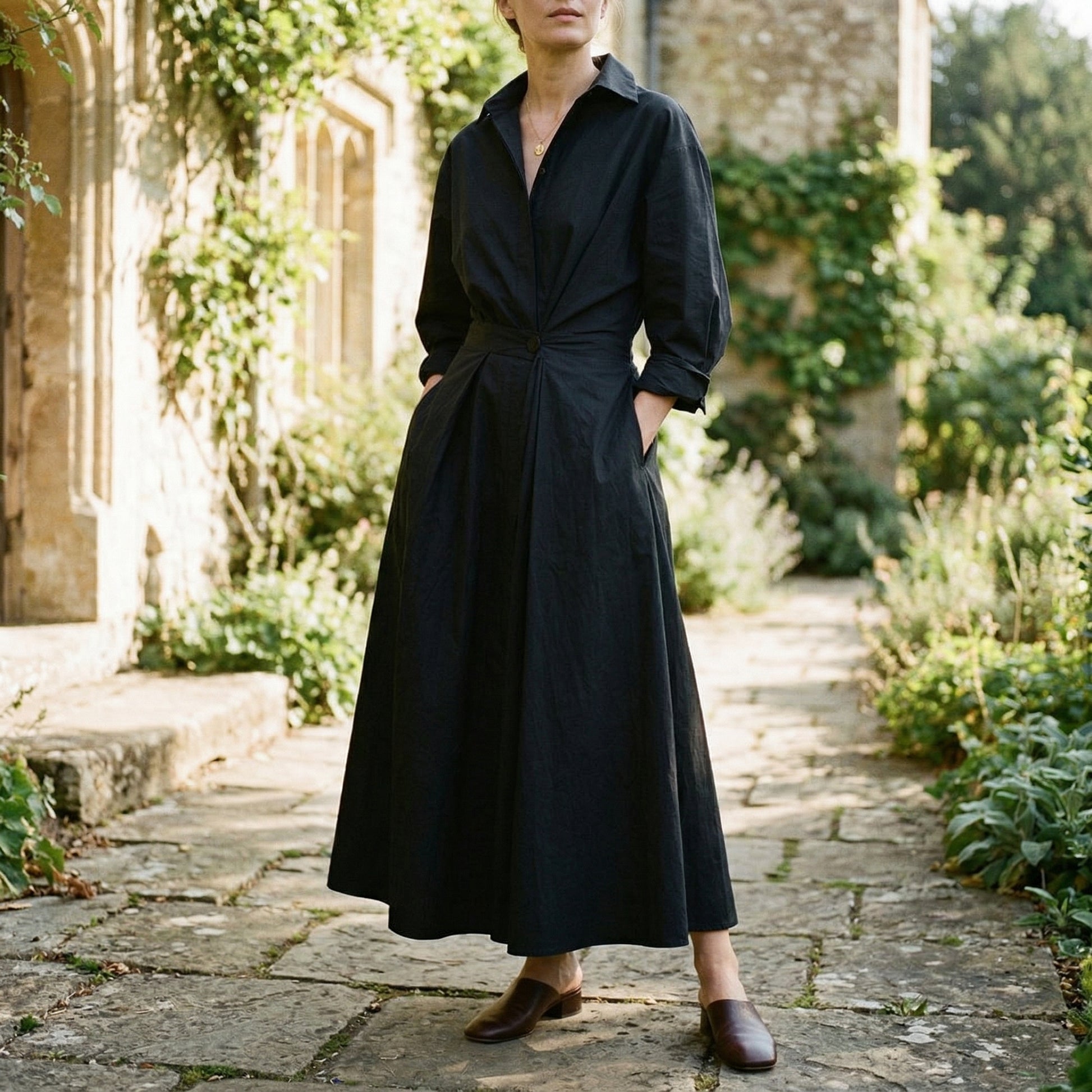 Elegant Long Sleeve Maxi Dress for Women