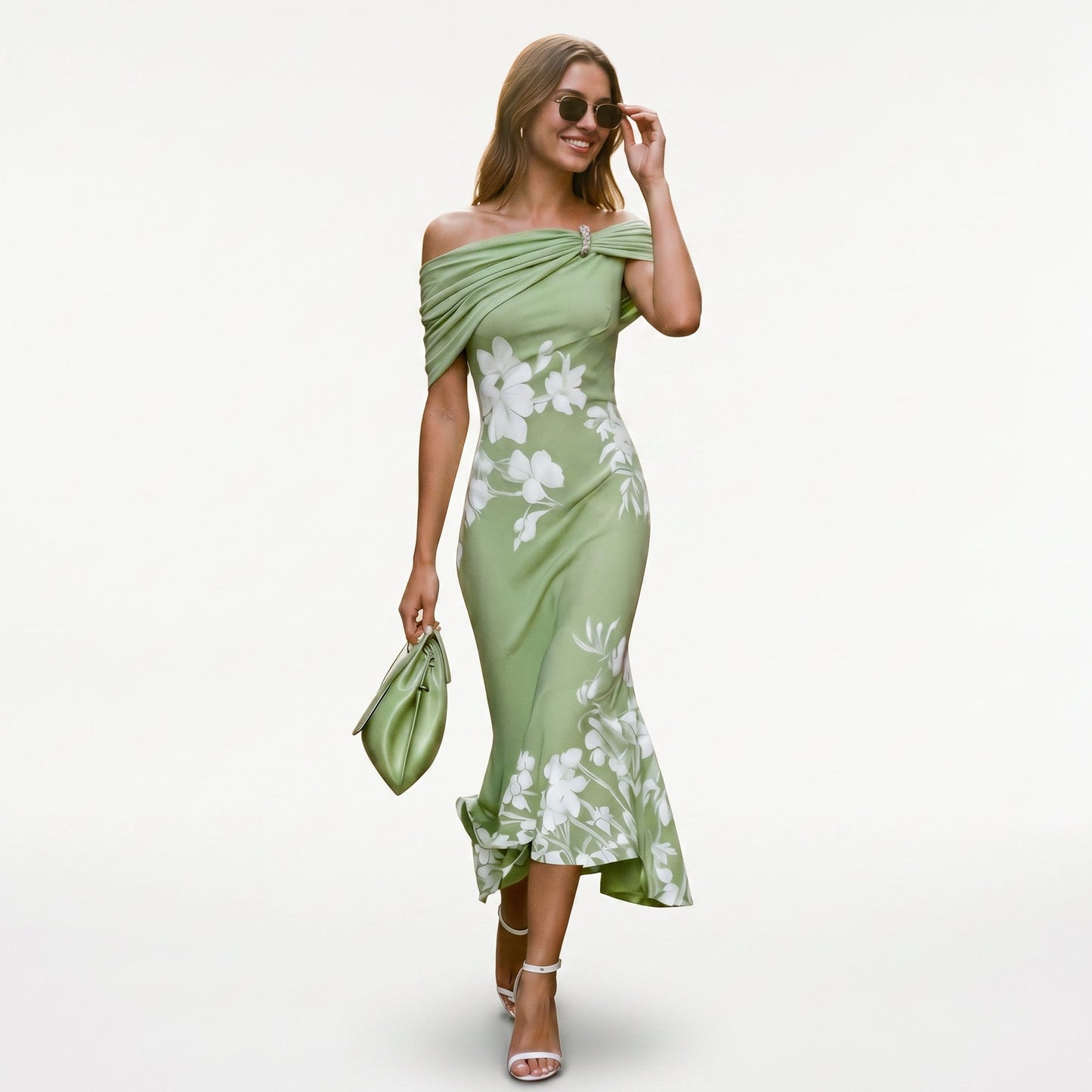 Elegant Long Sleeve Midi Dress for Women DONE