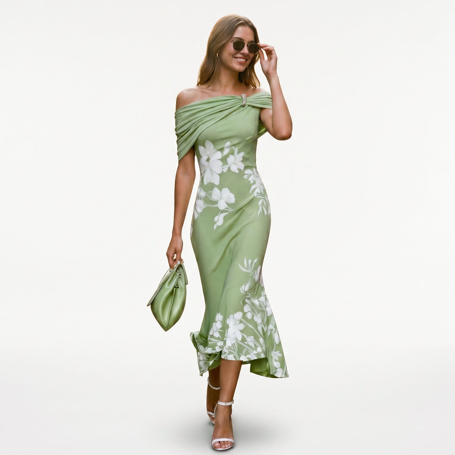 Elegant Long Sleeve Midi Dress for Women DONE