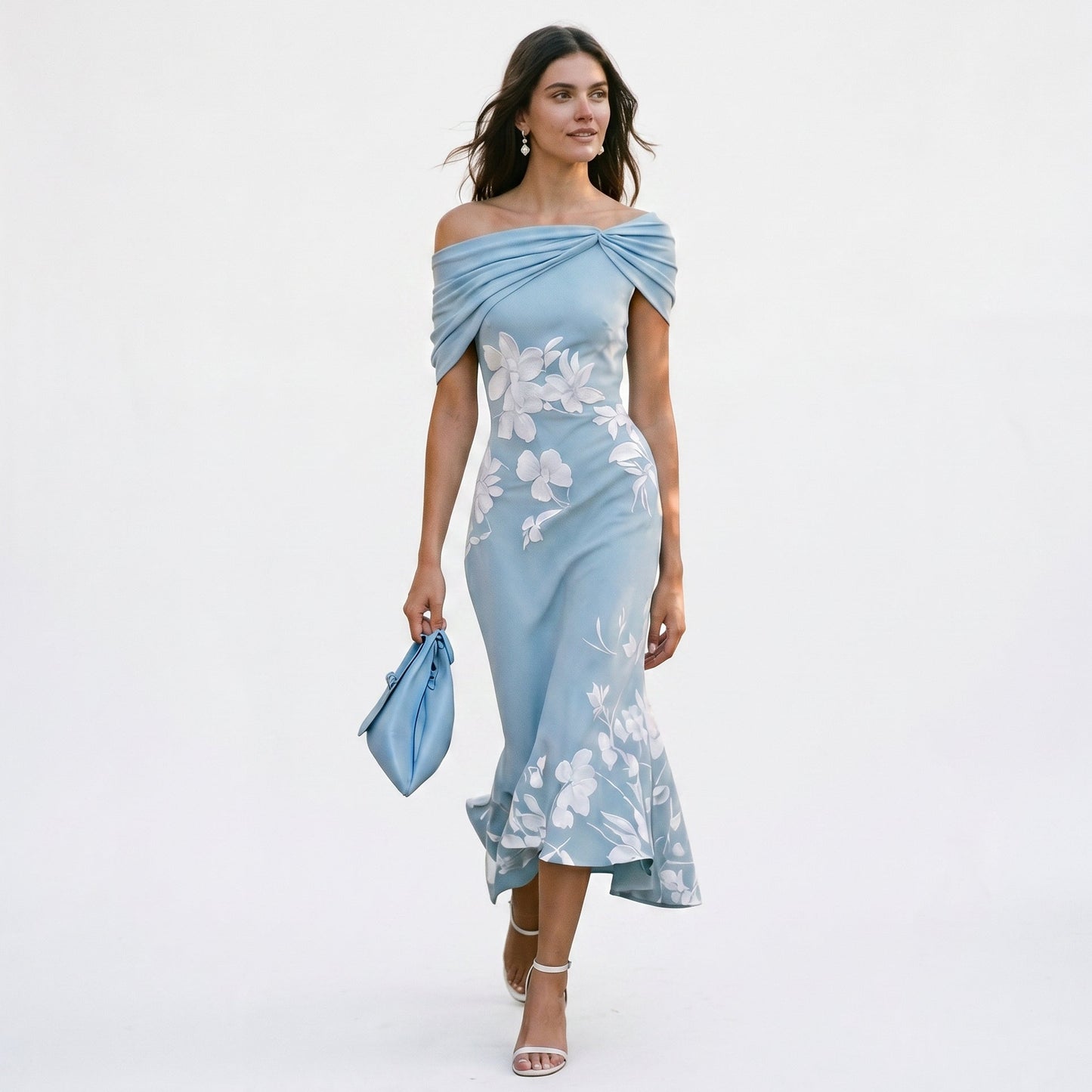 Elegant Long Sleeve Midi Dress for Women DONE