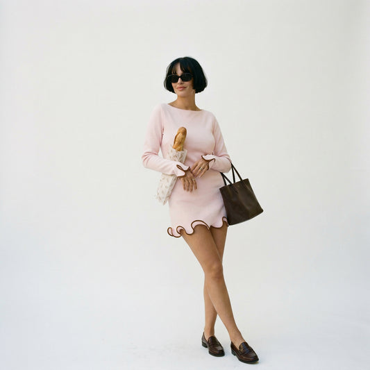 Elegant Long Sleeve Mini Dress