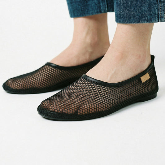 Elegant Mesh Ballerina Flats for Women