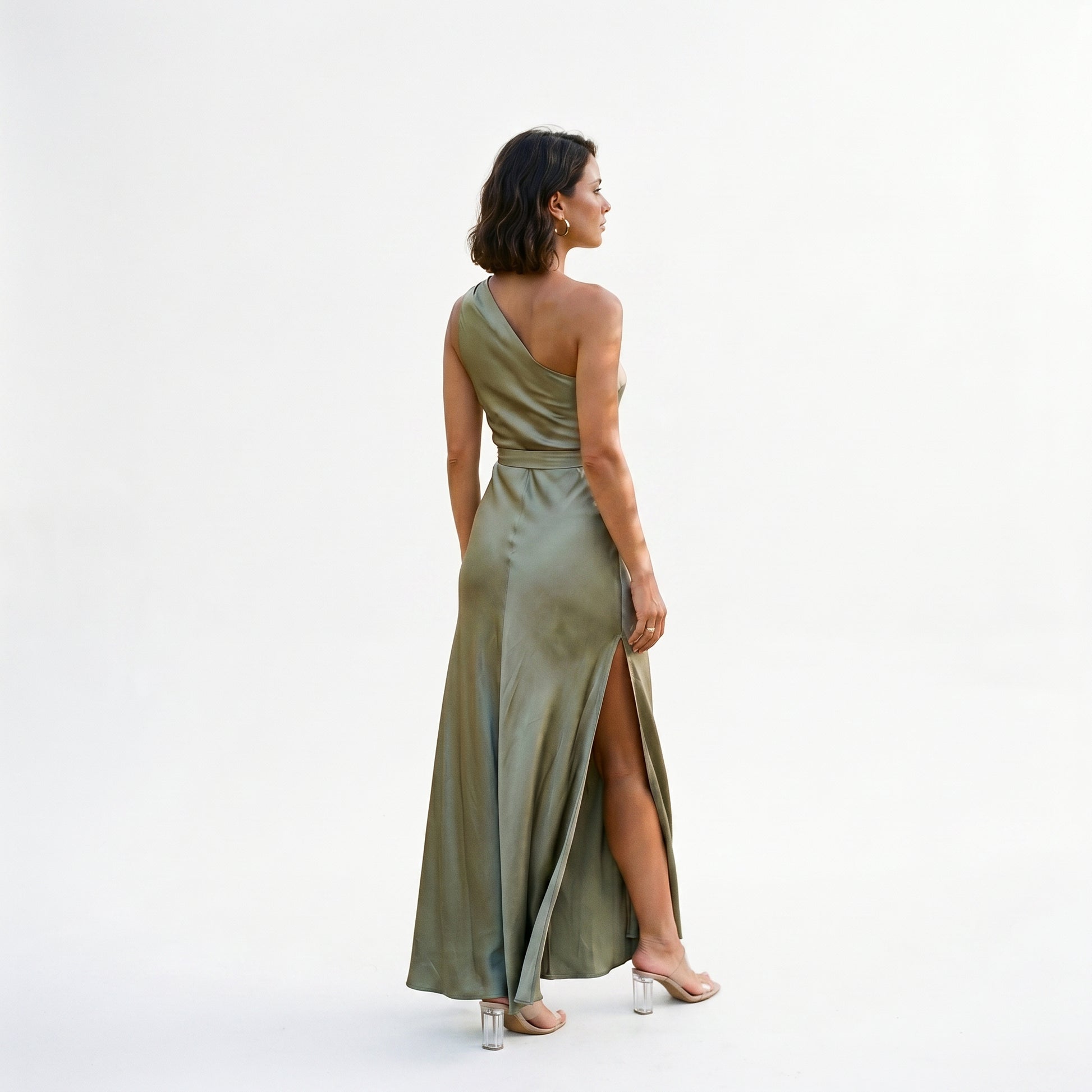 Elegant One-Shoulder Maxi Dress for Women DONE