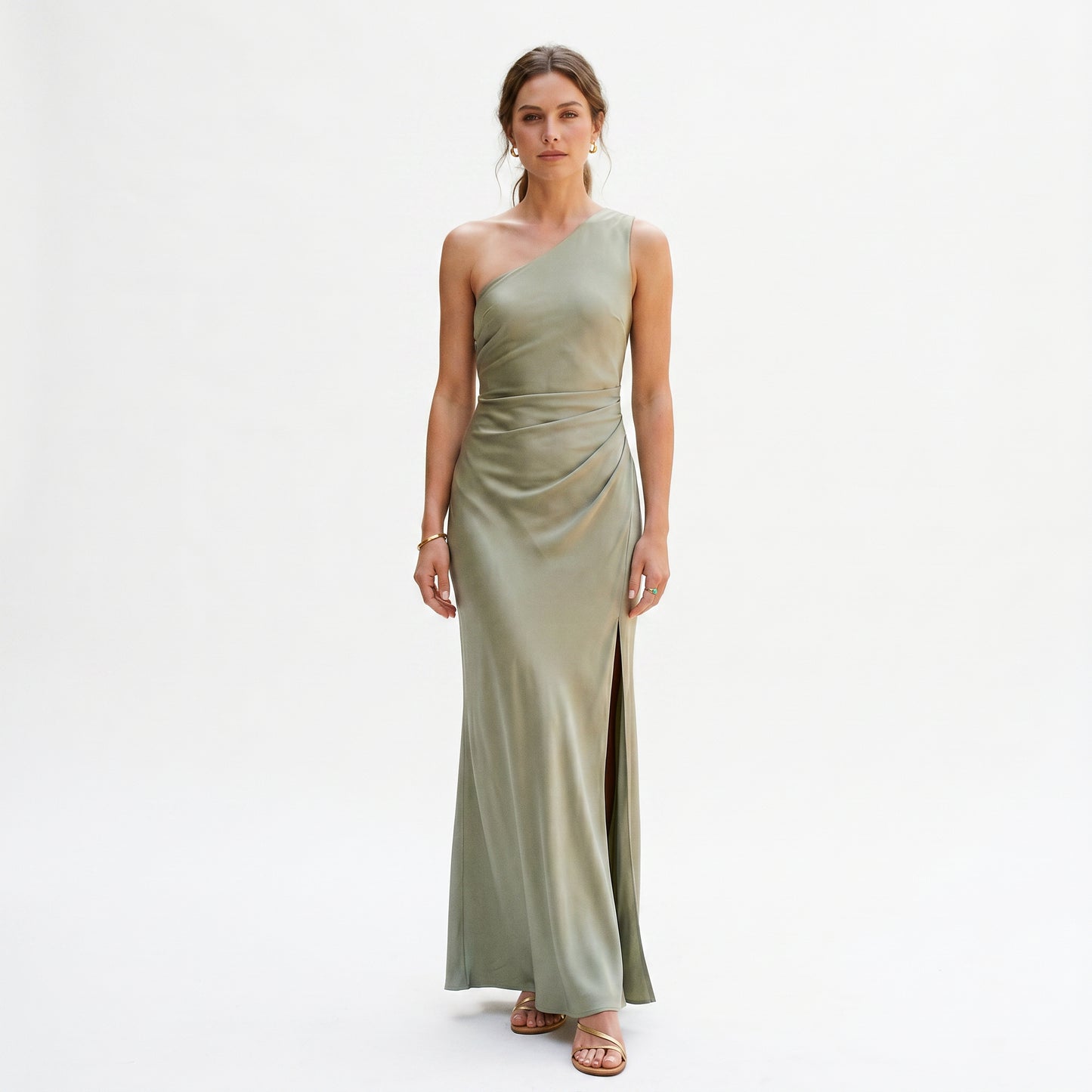 Elegant One-Shoulder Maxi Dress for Women DONE