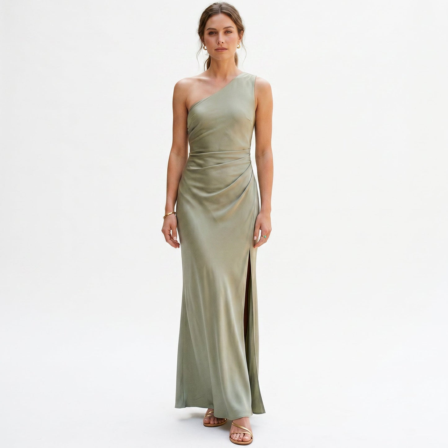 Elegant One-Shoulder Maxi Dress for Women DONE