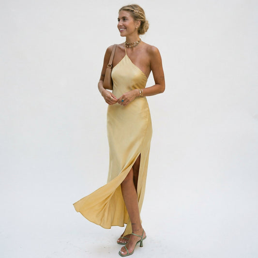 Elegant Open Back Maxi Dress for Women